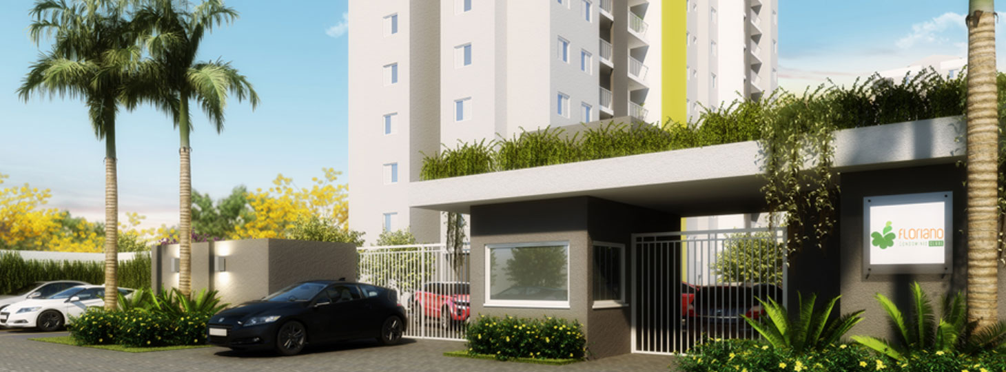 Condomínio Residencial Floriano Clube - Ilustração - Portaria/Entrada
